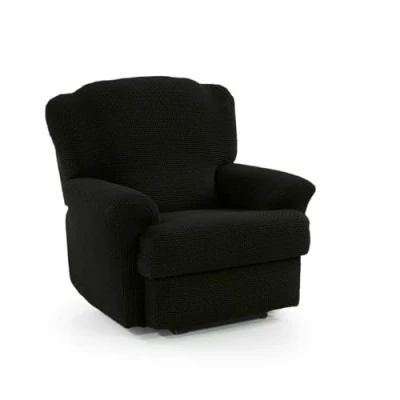 Immagine di SOFASKINS® Fodera per poltrona relax reclinabile, super elastica, copridivano dal design esclusivo, traspirante e resistente, facile da posizionare. Misura 70 90 cm. Colore nero