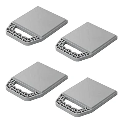 Immagine di 4 piastre di supporto impilabili con manico base Jack Pads per roulotte camper