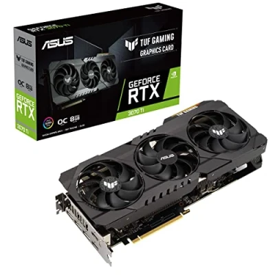 Immagine di Asus TUF GAMING NVIDIA GeForce RTX 3070 Ti OC Edition Scheda Grafica, 8GB GDDR6X 256 bit 19 Gbps PCIE 4.0, GPU Ampere, RTX3070TI O8G