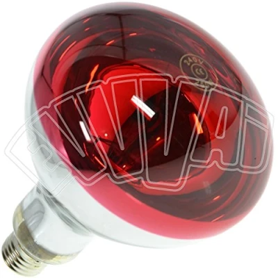 Immagine di 250W LAMPADA INFRAROSSI ROSSA E27 / RISCALDAMENTO PULCINI ED ALTRI ANIMALI