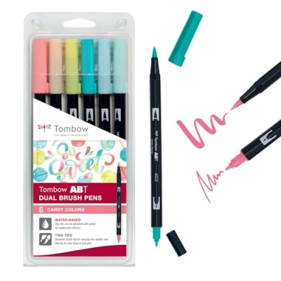 Immagine di Tombow ABT 6P 4 marker Dual Brush, Multicolore