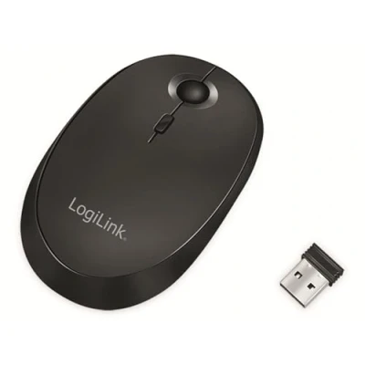 Immagine di LogiLink ID0204 Mouse Bluetooth®, Senza fili (radio) Ottico Nero 1600 dpi Ricaricabile