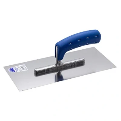 Immagine di Jung Henkelmann 20928000 Cazzuola per lisciare senza denti, in acciaio INOX, con manico legno, dimensioni: 280 x 130 0,7 mm