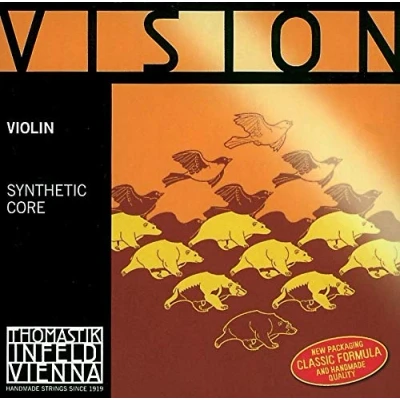 Immagine di Thomastik Corda singola per violino 4/4 Vision A con anima sintetica, avvolgimento in alluminio, morbida