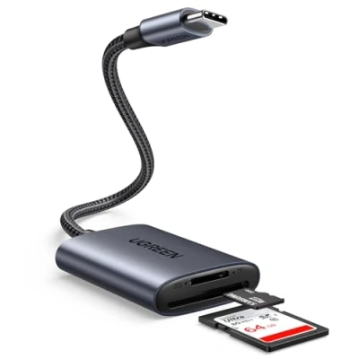 Immagine di UGREEN USB C 3.0 Lettore di Schede SD TF Adattatore Micro OTG in Allumino Card Reader Compatibile con iPad Pro 2022 MacBook Air 2023 iPhone 16 15 Plus Max Galaxy S24 Xiaomi 13 Huawei P50