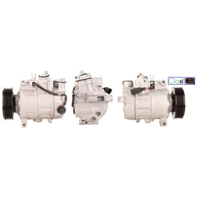 Immagine di LUCAS ACP670 Compressore Aria Condizionata PAG 46 R134a con guarnizioni AUDI: A4 B6 Avant, B8 Q5