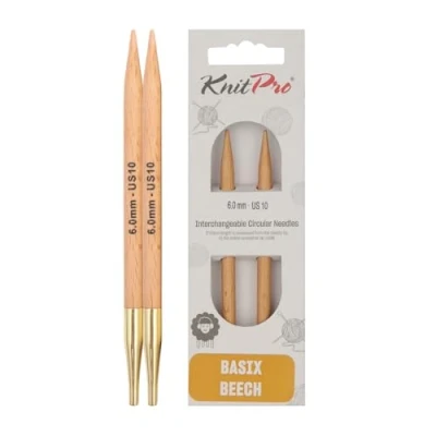 Immagine di KnitPro Basix Birch Intercambiabile 6,00 mm Punte a Maglia Circolare 1 conteggio