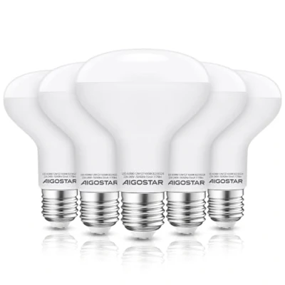 Immagine di Aigostar Pacco da 5 Lampadina LED E27 12W, R80 Lampadine Luce Bianca Fredda 6500K 1170Lumen, Angolo a Fascio 170, Non Dimmerabile