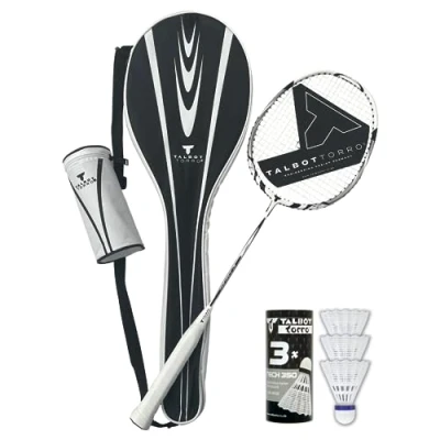 Immagine di Talbot Torro Badminton Starter Set Isoforce 211, da Composto 1 Racchetta in Grafite, 3 Volani, Borsa, Tutto per un Inizio Immediato