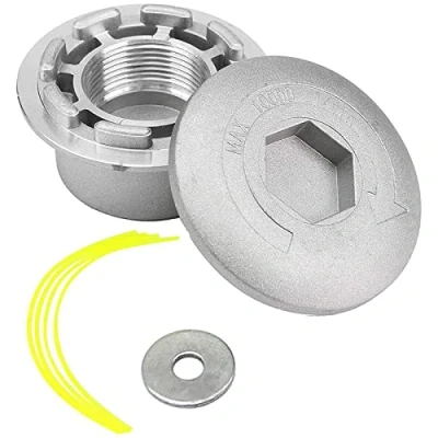 Immagine di Alluminio Testina decespugliatore, Decespugliatore Universale, per Adatto Giardino, Accessori Testa Tosaerba