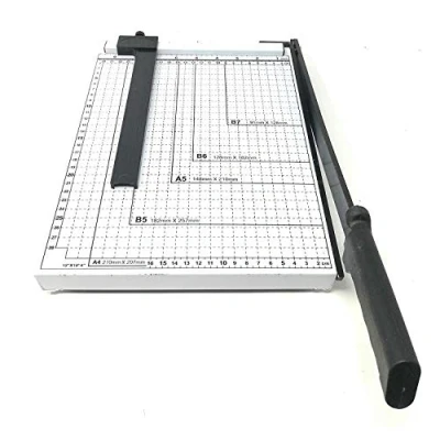 Immagine di SLS SHOP Taglierina A Leva Per Fogli A4 A5 B5 B6 B7 Taglia Carta Con Barra Centimetrata