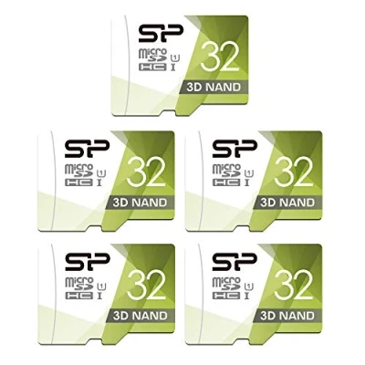 Immagine di Silicon Power 3D NAND 32GB 5 Pack MicroSD Card with Adapter