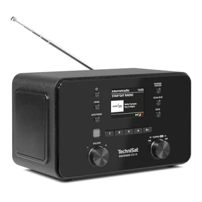 Immagine di TechniSat DIGITRADIO 550 IR Radio internet stereo (DAB+, FM, WLAN, Bluetooth, controllo app, sveglia), nero