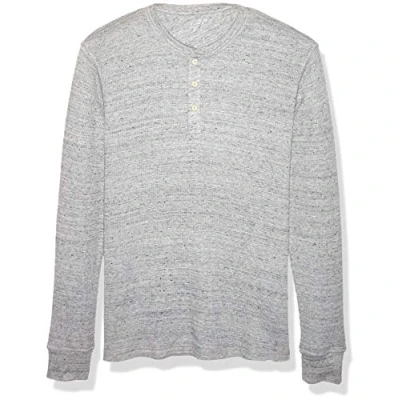 Immagine di Amazon Essentials Serafino a Nido D’Ape Maniche Lunghe Regular Fit Uomo, Grigio Chiaro Puntinato, XL