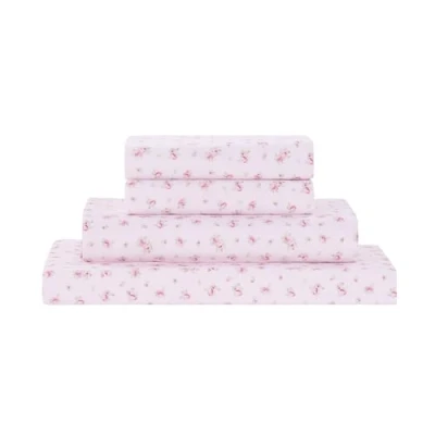 Immagine di Modern Threads Silky Soft And Wrinkle Free Luxurious Microfiber Bed Sheets Include Piano, Lenzuolo con Angoli Tasche Profonde e federe, Microfibra di Poliestere, Rosso tendente Rosa, Queen