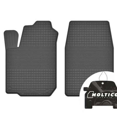Immagine di Anteriori Tappetini Auto in Gomma con un Bordo Set 2 Pezzi per Impermeabile di Tappeti Adatti Alfa Romeo 159 2005 2012