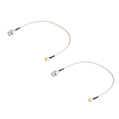 Immagine di Akozon Cavo Coassiale, RG316 Connettore 2pz 50Ω 30cm SMA Maschio a BNC per Adattatore Prolunga Antenna Audio/Video/TV Via e Satellite