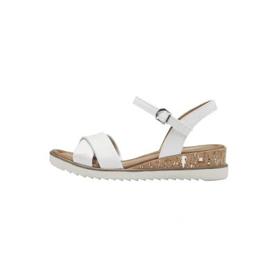 Immagine di Tamaris Donna 1 28106 42, Sandali con Zeppa, Bianco, 41 EU