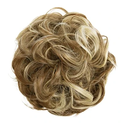 Immagine di CAISHA Elastico Per Capelli XXL Ispessimento Dei Voluminoso Resistente Al Calore Biondo Castano Mix G32E