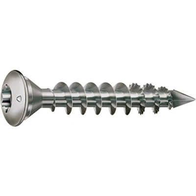 Immagine di Spax, Viti per pali con testata di centraggio, T Star plus Punte Cut, acciaio INOX Rostfrei Nr. 35708000601001, 8 x 50, 50 pz.