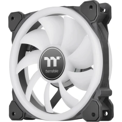Immagine di Thermaltake CL F137 PL12SW A Ventola per PC case Nero (L x P) 184 129 162 mm incl. Illuminazione LED, comando dellilluminazione RGB