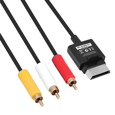 Immagine di Bewinner Cavo AV per 360 Slim, 3 audio composito stereo 1,8M Componente TV ABS video Slim