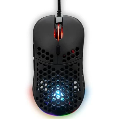Immagine di The G Lab Kult Oxygen Mouse Gaming con Filo ad Alte Prestazioni 12.800 DPI Massima Reattività, RGB 100% Personalizzabile, 6 Pulsanti Programmabili, Ambidestro, Silenzioso Nero Novità