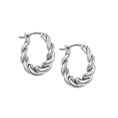 Immagine di Brandlinger ® Atelier Orecchini a cerchio in argento sterling 925 placcato oro, diametro esterno 16 mm e Argento, colore:
