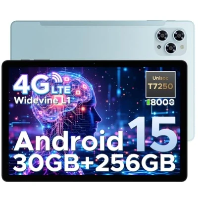 Immagine di DOOGEE TAB G6 Tablet 11 Pollici, 4G LTE 90Hz Tablets Android 15, 30GB RAM+256GB ROM/TF 2TB, Octa Core PC con sim, 8000mAh/Gemini AI/Widevine L1/13MP+5MP/OTG/BT5/FACE ID/Doppi altoparlanti/3.5mm Jack