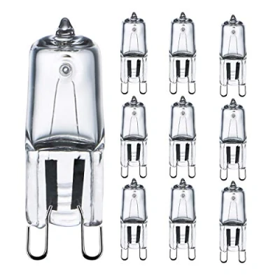 Immagine di Comyan Lampadine alogene G9 230V 42W (44W) 2800K Bianco caldo 560lm Lampadina a capsula trasparente dimmerabile, confezione da 10