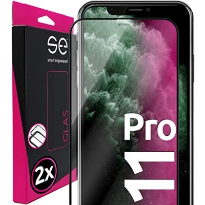 Immagine di smart engineered 3D Vetro Temperato 9H per Apple iPhone 11 Pro [2 pezzi protettivo 9H, Applicatore installazione, Copertura Completa