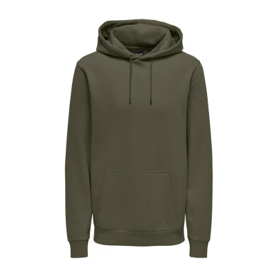 Immagine di Only &amp; Sons Onsceres Life Hoodie Sweat Noos Felpa con Cappuccio, Marrone (Major Brown), L Uomo
