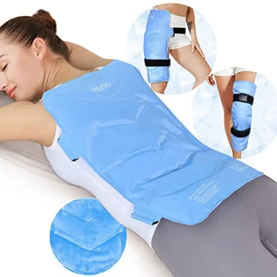Immagine di REVIX Grande pacchetto di ghiaccio per il sollievo dal dolore alla schiena, avvolgimento completo del riutilizzabile lesioni, gonfiori, contusioni, infiammazioni, XXL