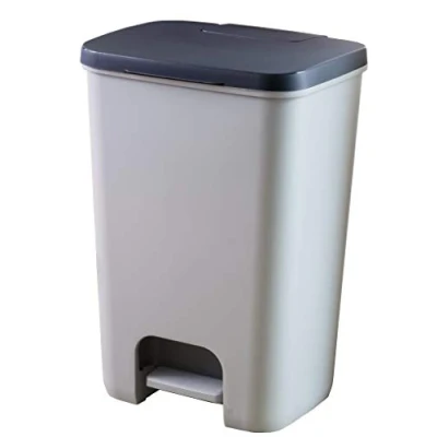 Immagine di Curver Pattumiera in plastica, Modello: Essentials, Dimensioni: 30,3 x 29,4 42,8 cm, Volume: 20 l, Colore: grigio scuro/grigio chiaro, Codice dell&#039;articolo: 00759 686 00, / antracite