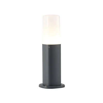 Immagine di Lucande lampada da esterni &#039;Obbie&#039; dimmerabile (Moderno) colore Nero, in Alluminio (1 luce, E14) lampioncino, paletto luminoso, viale, lampione