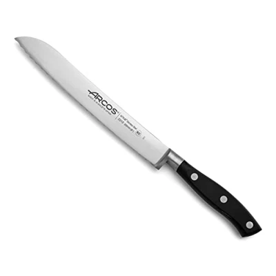 Immagine di Arcos Riviera Coltello per Pane forgiato in Acciaio Inossidabile Dimensioni 200 mm Colore Nero