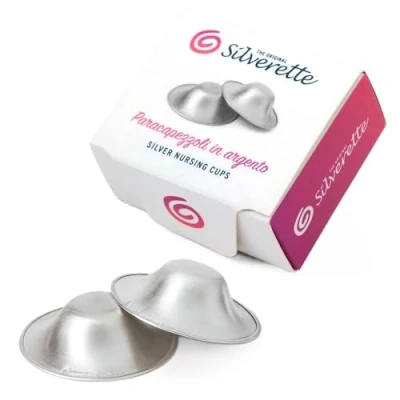 Immagine di SILVERETTE MINI COPPETTE PROTEZIONE CAPEZZOLI IN ARGENTO 2 PEZZI