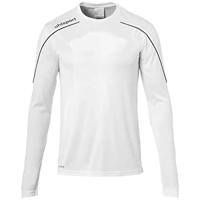 Immagine di uhlsport Stream 22 Maglia a Maniche Lunghe da Uomo, Maglietta, 100347802, Bianco/Nero, XXXL