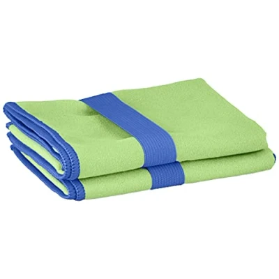 Immagine di Playshoes Multifunzione Asciugamano da Bagno in Microfibra, Verde 29 (Green), 30 x 50 cm 2er Pack