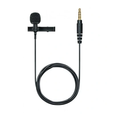Immagine di Shure MVL Lavalier microfono per iPhone e tablet clip esterna su mini di dorsale registrazione video vlogging con connettore da 3,5 mm, parabrezza, montaggio carico