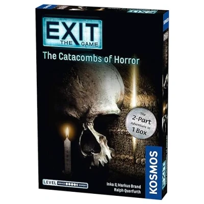 Immagine di Thames &amp; Kosmos EXIT: The Catacombs of Horror Level: 4.5/5 Unique Escape Room Game 1 4 Players Puzzle Solving Strategy Board Games for Adults Kids, Ages 16+ 694289