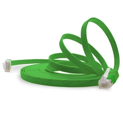 Immagine di 1aTTack.de 2m verde 1 Stück Cavo di Rete Ethernet Cat6 Piatto Lan Gigabit RJ45 Cat 6 compatibile Cat5 Cat5e Cat7 Cat8