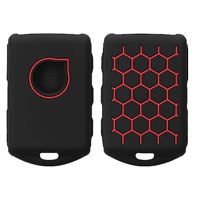 Immagine di kwmobile Cover Chiavi Auto Compatibile con Chiave Volvo a 4 pulsanti Keyless Go Custodia Protettiva Copri Telecomando Gomma Portachiave Macchina Silicone