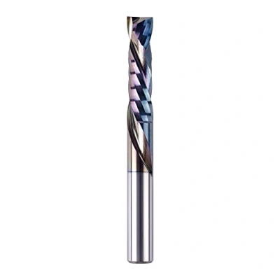 Immagine di SpeTool Frese per Legno Gambo 8 mm a Spirale Fresa Elicoidale Lunghezza di Taglio 32 CNC Compressione Rivestimento TAC Canali Scanalatura HRC55