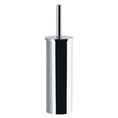 Immagine di GEDY Scopino WC Tonga, Scopettino Bagno da Terra in Acciaio Inox e Cromall, Cromato, 9,1x9,1x37,7cm
