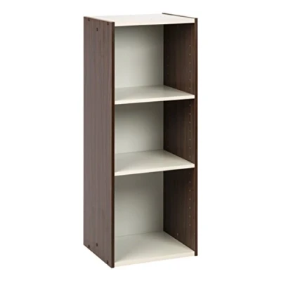 Immagine di Iris Ohyama, Libreria/scaffale per armadietto a 3 livelli/mobili laterali/scaffale salvaspazio, Ripiano regolabile in altezza 3,2 cm, Ufficio, Casa Space Saving Shelf UB 9035 Marrone