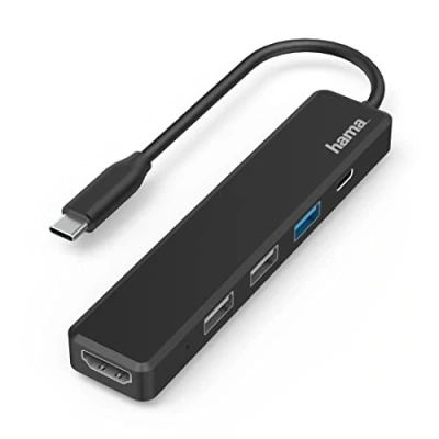 Immagine di Hama Notebook Dockingstation USB C® Adatto per marchio (Notebook Dockingstations): universale incl. funzione di ricarica, Alimentazione