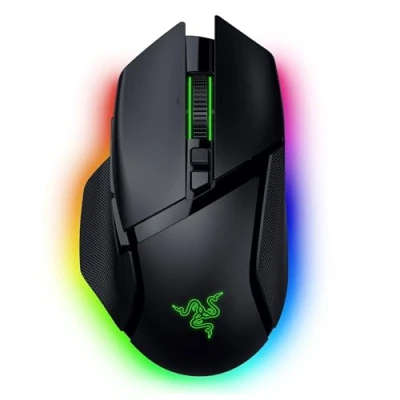 Immagine di Razer Basilisk V3 Pro 35K Mouse da gioco ergonomico wireless completamente personalizzabile con Chroma RGB Sensore ottico (rotella configurabile, 13 controlli personalizzabili) Nero
