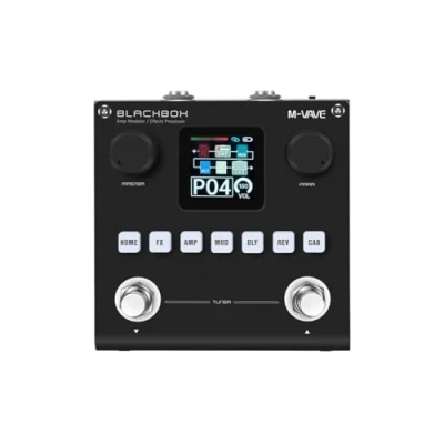Immagine di Controller MIDI Bluetooth M Vave Blackbox Interruttore a pedale portatile e versatile per chitarra, basso, controllo DAW, connettività wireless, ricaricabile, live studio
