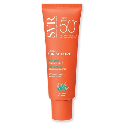 Immagine di SVR Sun Secure Fluide viso SPF 50+ Protezione solare tocco secco per bambini e adulti 50 ml